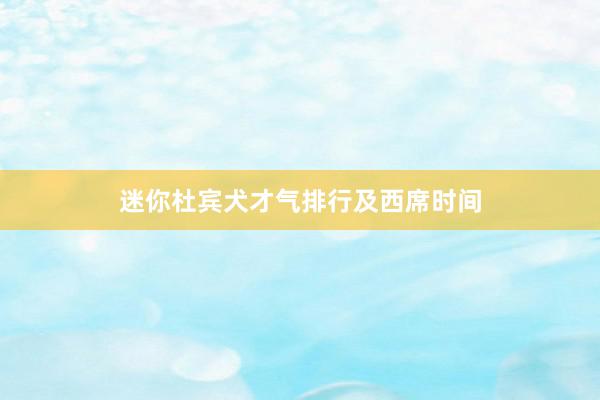 迷你杜宾犬才气排行及西席时间